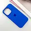 Чохол Silicone Case Full Protective (AA) для Apple iPhone 15 Pro Max (6.7) Синій / Capri Blue - мініатюра 2