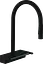 Смеситель для кухни Hansgrohe Aquno Select M81 170 3jet с выдвижным изливом Sbox 73831670 Black Matt Черный матовый - миниатюра 1