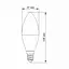 LED лампа Videx C37h 6W E14 4100K - мініатюра 3