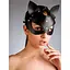 Маска кішки з екошкіри для рольових ігор One Size чорна - мініатюра 2