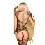 Бодистокинг с кружевным узором LOVE BUD черный Penthouse s/l - миниатюра 2