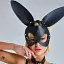 Маска для ролевых игр I’MCUM Bunny Экокожа Черная (IM-SM230_bunny) - миниатюра 5