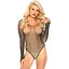 Боди Leg Avenue Crystallized fishnet Bodysuit Black One Size - миниатюра 3
