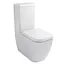 Унитаз напольный пристенный Imprese Valtice 645x355 840 мм, гор. выпуск, нижний подвод 3/6л, сиденье Duroplast Slim Slow-closing white i1115, Белый - миниатюра 1