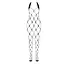 Бодистокинг в очень крупную сетку Passion BS091 black с доступом One size - миниатюра 3
