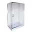 Душевая кабина с низким поддоном Mixxus Hard SCT01-120x80x198-TR хром прозрачное стекло 5 мм MI6910, Универсальная, про зорный, хром - миниатюра 1