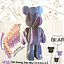 Конструктор картонний 3D-пазл Bearbrick синій (ZX-152) - мініатюра 3