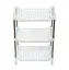 Этажерка пластиковая 3 яруса белая 27.5 х 17 х 39 см - миниатюра 8