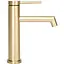 Змішувач для умивальника Rea Foss brushed gold низький REA-B5316 Золотий - мініатюра 2