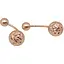 Золотые серьги Шарики.  1101081А - миниатюра 1
