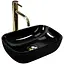 Умивальник Rea Belinda mini накладний black REA-U8004, Чорний - мініатюра 1