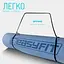 Коврик для йоги и фитнеса EasyFit TPE+TC 6 мм двухслойный голубой-синий - миниатюра 6