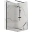 Душова стінка Rea Aero 100 intimo black REA-K4121, прозорий, чорний матовий - мініатюра 1
