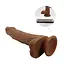 Реалистичный вибратор Baile Beautiful Encounter Bodach Remote Control 21 см коричневый - миниатюра 7