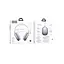 Bluetooth гарнітура Hoco W65 Plus з мікрофоном і шумопоглинанням, срібляста - мініатюра 3