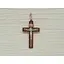 Золотой крестик Харьковская ювелирная фабрика Распятие Христа с эмалью. 173-ЭИН - миниатюра 2