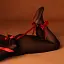 BDSM набір Upko Bowknot Hogtie Portable Bondage Gear червоний - мініатюра 14