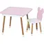 Столик зі стільцем "Ведмедик" 07-025R-BOX з ящиком, рожево-білий - мініатюра 1