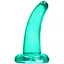 Фалоімітатор Realrock Crystal Clear Dildo 5" 11.5 см zielony - мініатюра 1