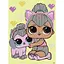 Алмазна мозаїка "L.O.L. Surprise! Kitty Queen With Kitty Kitty" Ідейка AML1206, 15x20 см - мініатюра 1