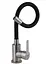 Змішувач для кухні Brinex Pure 015F3 з гнучким виливом Nickel/Black BRIPUR015F3NKB - мініатюра 2