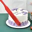 Шпатель кондитерский силиконовый лопатка кондитерская для торта 24 см, Kitchen Master Красный 87104 - миниатюра 5