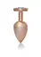 Анальна пробка з кристалом Jewellery Pearl Gold Heart Plug M 8 см (прозорий) - мініатюра 3