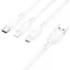 Дата кабель Borofone BX71 USB to 3in1 (1m) Білий - мініатюра 3