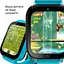 Детские GPS часы JETIX DF100 Pro Kids с виброзвонком, 4G видеозвонком и фонариком (Blue) - миниатюра 5