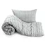 Набір ковдра та подушка силіконовий Grey Braid сірий (924.52_Grey Braid) - мініатюра 1