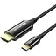 Кабель USB 3.1 Type-C M - HDMI M, 1.8m 8K 60 Гц Zinc Alloy TPE Black Vention - миниатюра 1