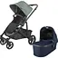 Прогулянкова коляска Uppababy Cruz V2 - GWEN + люлька Uppababy Carrycot-NOA-Navy | Carbon Frame  - мініатюра 1
