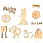 Набір міні-заготовки Rosa Talent Wedding фанера 10 шт - мініатюра 1