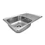Кухонная мойка Kroner KRP Satin-7848 (0,8 мм) CV022789, Satin - миниатюра 3