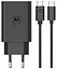 МЗП Motorola TurboPower 68W USB-C to USB-C cable (MC-682N) (PG38C06281) black UA - мініатюра 2