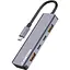 USB-Хаб Canyon USB-хаб DS-18 5in1 USB-C Grey (CNS-TDS18) - мініатюра 2