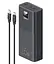 Универсальная мобильная батарея 30000 mAh, Usams PB68, черный, 65 Вт, 2xUSB (QC3.0)/Type-C (PD), цифровой LED дисплей (ATXLOGTC01) - миниатюра 1