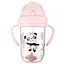 Уцінка. Чашка непроливайка з трубочкою та обтяжувачем Canpol babies Exotic Animals 270 мл рожевий - мініатюра 1