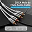 Кабель Audio 2RCA-2RCA Vention 10m PVC Shell White (BCQIL) - миниатюра 3