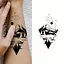 Набор детских часов тату Черные мини №3 black-tattoo-mini-set-3-3, 30 штук по 9,5*5,5 см - миниатюра 3