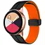 Силіконовий ремінець Classy для Smart Watch 20mm Black / Orange - мініатюра 1