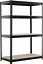 Стелаж металевий (180 x 150 x 60 см) 4 полиці навантаження 500 кг на полицю Чорний - мініатюра 1