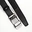 Ремень кожаный мужской черный на автомате SF-3418 (130 см) - миниатюра 4