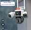 Вулична WiFi IPкамера IPC24-6K  12Мп  біло-чорна 3 незалежних об'єктиви поворотні - мініатюра 3