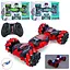 Машина на радіокеруванні, акумулятор 2.4G, 32.5 см, звук, світло, трюкова, 40x27x9 см, 911-579A - мініатюра 2