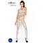 Бодістокінг Passion BS045 комбінезон імітація панчох та боді S/M/L white - мініатюра 2