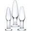 Набір анальних пробок Glas Anal Training Set 3 шт - мініатюра 1