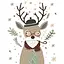 Картина по номерам "Мистер Олень" 11592-AC 40x50 см - миниатюра 1
