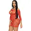 Міні-сукня Leg Avenue Heart net mini dress Red One size - мініатюра 4