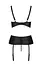 Корсет з відкритими грудьми Passion JANNIES CORSet XXL/XXXL black стрінги в наборі - мініатюра 4